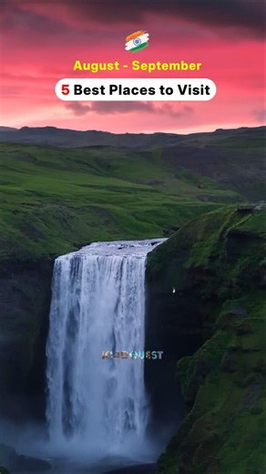 🌧️ 5 Best Places to Visit in August in India 🇮🇳