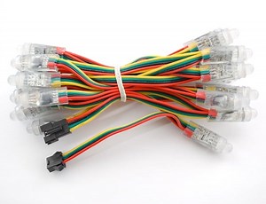 BACK IN STOCK – 12mm Diffused Digital RGB LED Pixels (Strand of 25) [WS2801]