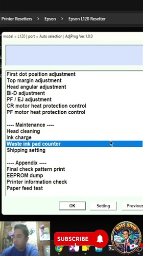 Epson L120 Resetter FREE Download | Fix Red Light Blinking & Waste Ink Pad Error (Tagalog)
