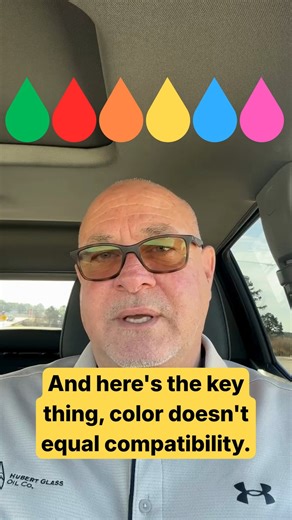 Think antifreeze color tells you everything you need to know? ❌ Kevin breaks down a common misconception: coolant color does NOT equal compatibility. Antifreeze should be matched to your engine, materials, and OEM requirements — not chosen just because it’s green, red, or orange. Picking the wrong coolant can lead to corrosion, overheating, and costly repairs. At Hubert Glass Oil, we help customers select the right antifreeze for the right application. 👉 Message us to make sure you’re using the