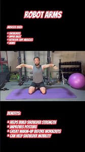 Robot Arms Exercise | Shoulder Burner for Stronger Arms & Better Posture 🤖💪 #shorts