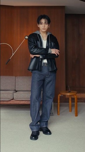 The 90s Straight and Baggy Jean. Watch Jung Kook break down each look he wore on set on our channel.