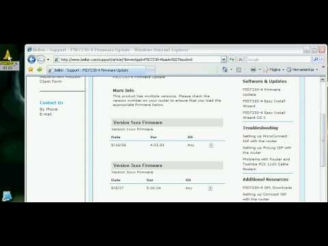 Getting the Firmware for the Belkin Router
