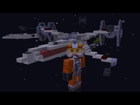 How to build a Star Wars X-Wing in Minecraft