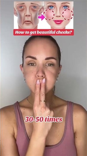 Do you want beautiful cheeks? ✨ #faceyoga