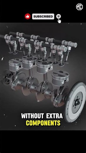 The Secret Behind Inline Engine Smoothness #EngineFacts #carengineering #MotorChronix