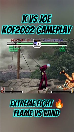 K' vs Joe | The King of Fighters 2002 Gameplay 🔥 Epic Battle #kof #kof2002 #thekingoffighters