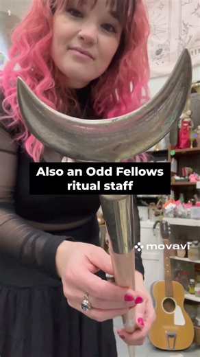 Odd fellows ritual staffs. Some of our oddities! #oddfellows #oddity #ritual #occult #midlandmi #odd