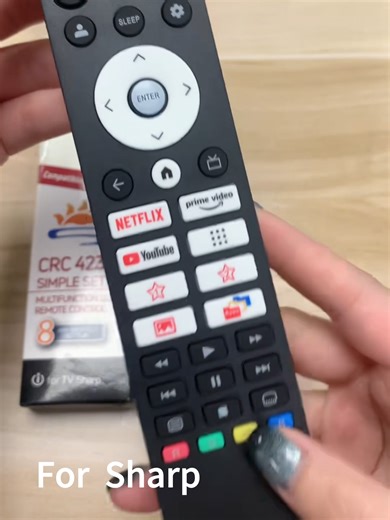Sharp TV Remote Control CRC423V✌ Lost your TV remote? We have replacement remotes for most TV brands. Contact us today to find out if it's compatible with your TV. #remotecontrol #TVRemote #systo #sharp #sharptv #TV #IntelligentLife