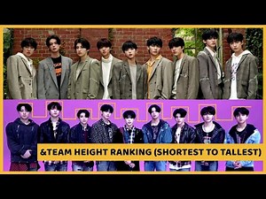 [NOV. 2023] &TEAM MEMBERS HEIGHT RANKING (SHORTEST TO TALLEST)