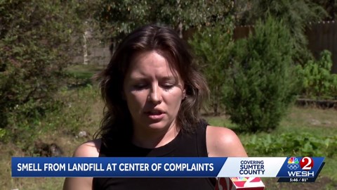 Some in Sumter County say 'eye-watering' on-off smell emanating from landfill