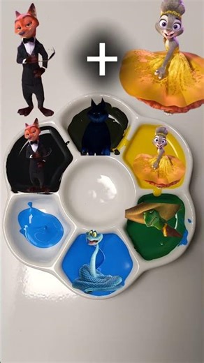 Zootopia Color Mix Nick & Judy's Palette!