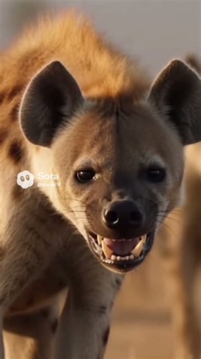 a group of hyenas tried to approach the snake#shorts