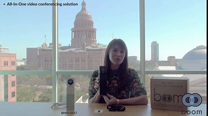 Boom UNO Full HD 1080p Conference Camera with 120° Wide-Angle Lens, Full Duplex Speaker & Microphone, Noise-Canceling Audio, USB Plug & Play Video Bar for Meetings (White)