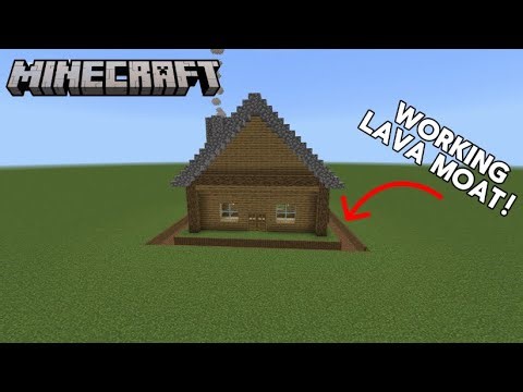 Easy to build working lava moat for Minecraft!