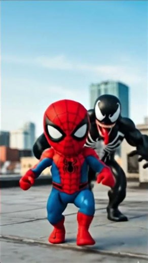 big venom vs little Spider-Man #shorts #spidarman #venom