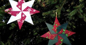 How To Make Kaleidoscope Star Quilted Christmas Ornaments