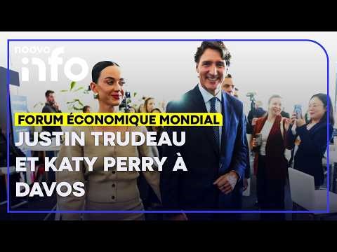 Justin Trudeau et Katy Perry font une apparition au Forum économique mondial à Davos