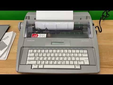 Brother SX-4000 Electronic Typewriter Demo - Does It Still Work?