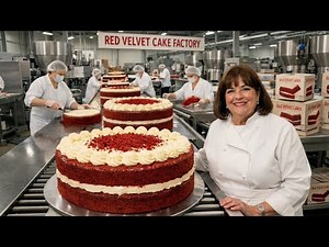 Inside the Red Velvet Cake Factory: A Timeless Dessert by Ina Garten (Full Process)