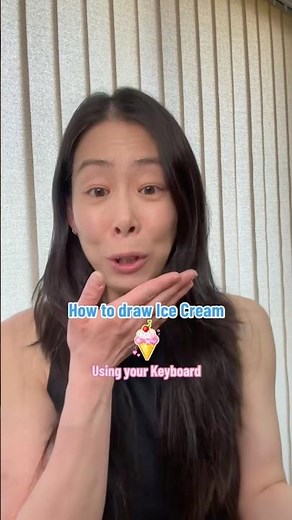 Let’s learn to draw Ice Cream Using your keyBoard