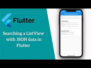 Flutter: Searching a ListView with JSON Data