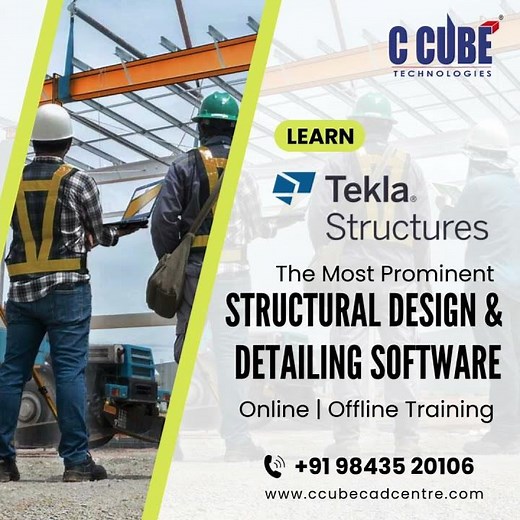 Tekla Structures Training in Erode | Best Structural Design & Steel Detailing Course at C CUBE CAD
