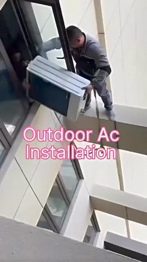 1.3M views · 5.9K reactions | Bekerja Dengan Resiko Tingkat Tinggi ✅ #TeknisiAc #HVAC #outdoorAc #AcSplit | One'z Meleo - Wurara | Facebook