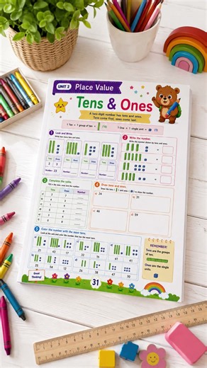 Help Your Child LOVE Math ❤️ | Grade 1 Math Workbook