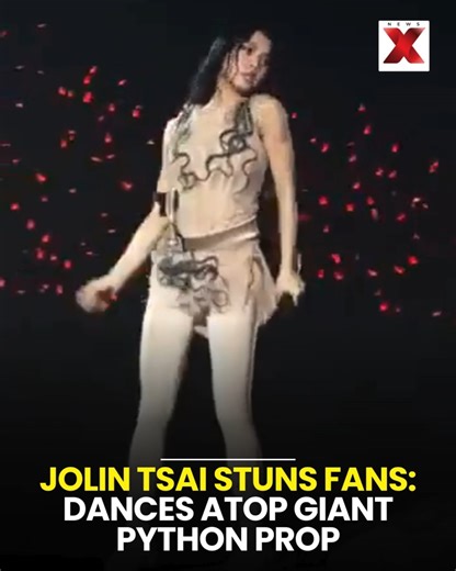 C-pop Queen Jolin Tsai has broken the internet with her "PLEASURE World Tour" debut at the Taipei Dome. The superstar shocked 120,000 fans by performing high-octane choreography while balanced atop a colossal, hyper-realistic giant anaconda prop. The mythic-themed spectacle, inspired by "The Garden of Earthly Delights," cements her status as Asia’s ultimate performance artist. #JolinTsai #PleasureWorldTour #TaipeiDome #Cpop #StagePerformance #ViralMoments | NewsX