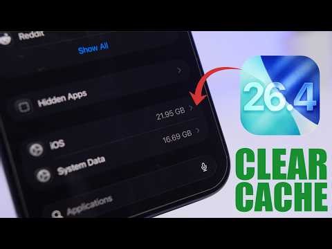 How To Clear iPhone CACHE - iOS 26.4 !