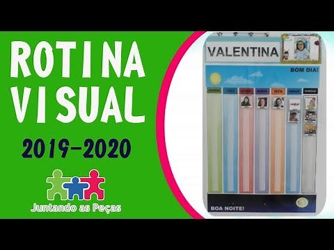 Rotina Visual para Autistas | Modelo que Usamos em 2019 e usaremos em 2020
