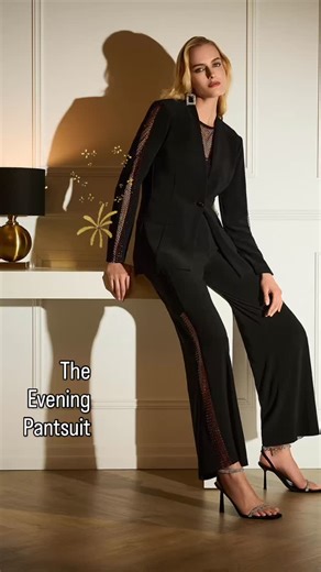A new & glamorous evening pantsuit朗 The cutout insets make this look the perfect choice for a special occasion. Wear the set with or without the jacket and use the shell or jacket separately to add a touch of glamor to jeans & heels. #occasionwear #pantsuit #glamour #downtownlondonontario #richmondrowdistrict #shoplondonlocal #freeparkingavailable #nicandzoe | LifeStyles Women's Wear | Facebook