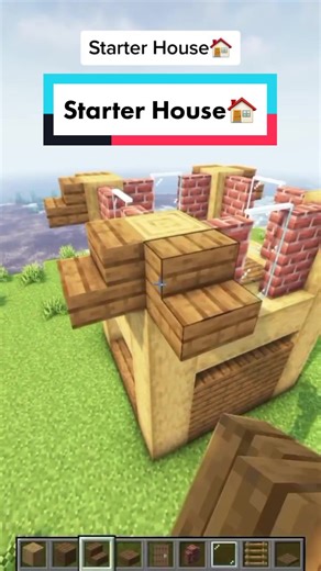 Simple Starter House Build in Minecraft