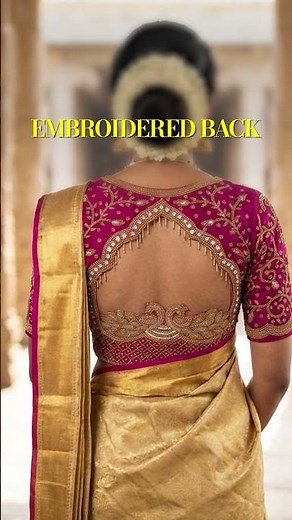 Trending Blouse Back Neck Designs for Sarees & Lehengas