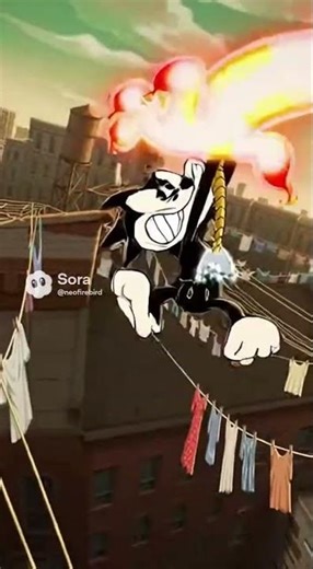 1930s Rubber Hose Cat vs Sun Fire Hand: The Lucky Shoe Scuffle