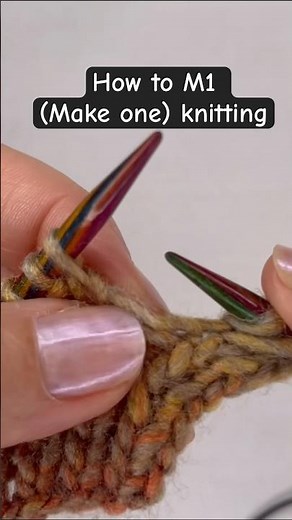M1 knitting abbreviation. How to make one knitting tutorial #knittingtutorial #knitM1 #knittig