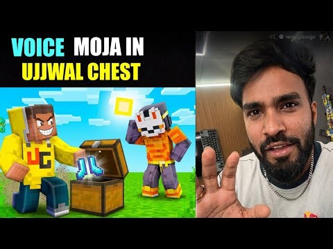 VOICE GAMING MOJA IN UJJWAL CHEST | TECHNO GAMERZ MINECRAFT VIDEO UPDATE | UJJWAL MINECRAFT 96 NEWZ