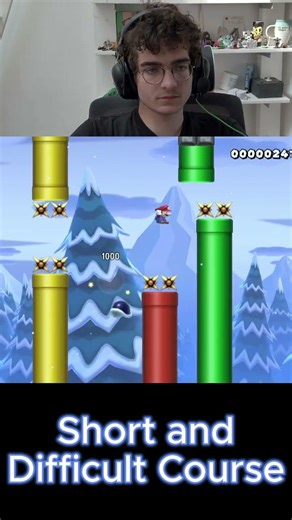 Flappy Mario | Short and Difficult Course, part 148 #shorts