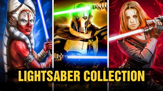Every lightsaber in General Grievous’ collection