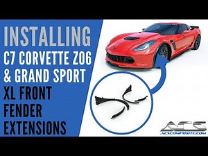 ACS C7 Z06 & Grand Sport XL Fender Extensions Install Guide | Corvette Protection | How-To