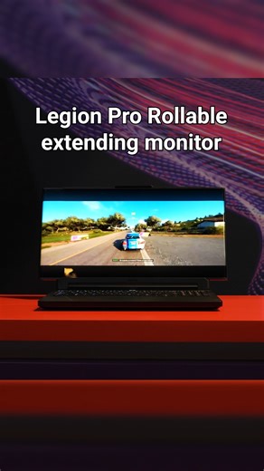 Lenovo Legion Pro Rollable extendable monitor in action #CES2026 | CyberNews