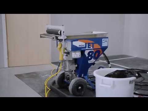 Baumit SX Airless spray plaster application demo