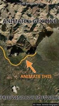 Animating a GPX/KML/Json line on a Map with my free software. #mapcreation #mapping #gpx #trails