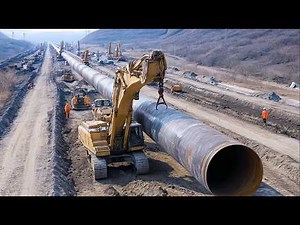 How Engineers Build Pipelines on Cliffs, Rivers and Cities. Pipeline construction and infrastructure