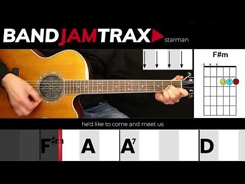 Starman - David Bowie | EASY GUITAR LESSON | Scrolling Chords & Lyrics