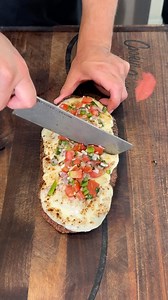 Flank steak 🥩 topped with sauteed onions 🧅cheese and fresh pico 🍅🧄#steak #beef #bbq #cooking | cookinwithswiss