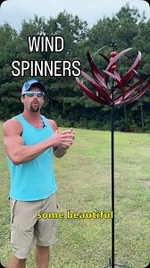 9.9K views · 3.3K reactions | Comment “spinner” if you want a link to these wind spinners! Also find them in my bio. Use code “CREEKLIVING” to save 10% These winds spinners are from @cyan_oasis and are truly the most beautiful decor that I have ever added to my yard. They are all metal and the height can be adjusted if you do not want this tall. #ad #cyanoasis #gardendecor #metalwindspinners #garden | Salmon Creek Living | Facebook