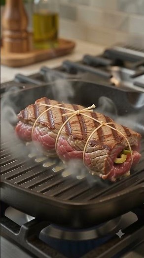 Grilled Stuffed Flank Steak | Juicy, Tender & Full of Flavor 🥩🔥