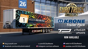 【欧卡2资讯转载】克劳耐挂车包更新：电动挂车Trailer Dynamics eTrailer